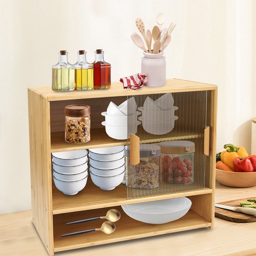 Small bamboo kitchen pantry - bamboo,